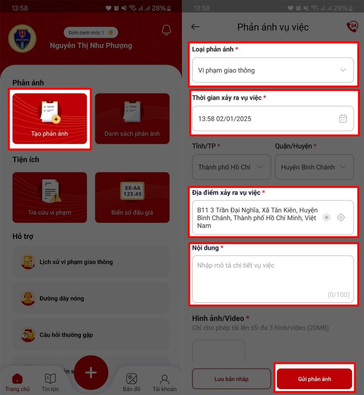 cach gui phan anh vi pham giao thong b4