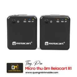 Thay pin micro thu âm relacart r1