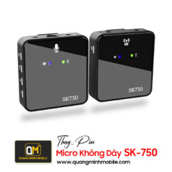 Thay pin micro thu âm không dây sk-750