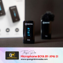 Thay pin microphone Boya-By-XM6-S1 Chính hãng