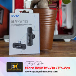 Thay Pin microphone không dây Boya BY-V10/BY-V20 giá rẻ