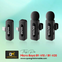 thay pin microphone Boya BY V10 BY V20 uy tin