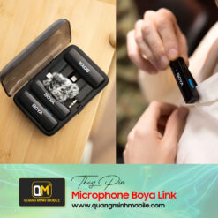Thay pin microphone boya link giá tốt
