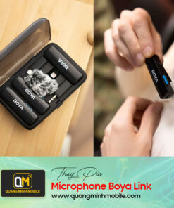 Thay pin microphone boya link giá tốt