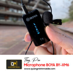 Thay pin micro BOYA BY-XM6