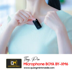 Thay pin micro BOYA BY-XM6