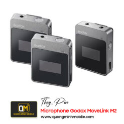 Thay pin microphone godox movelink m2