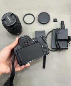 Máy Ảnh Canon 200D Kèm Lens 18-55mm Đen – Cảm Ứng 12 canon 200d kem lens kit 18 55mm den cu 4